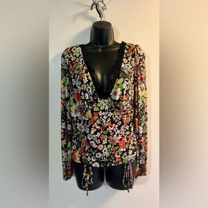 Willow + root groovy flower blouse